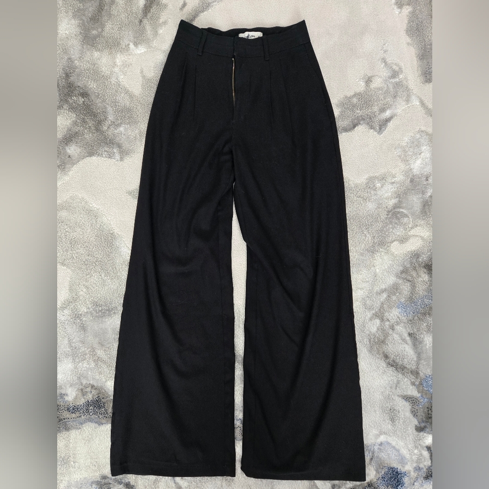 Black Wide-Leg Trousers